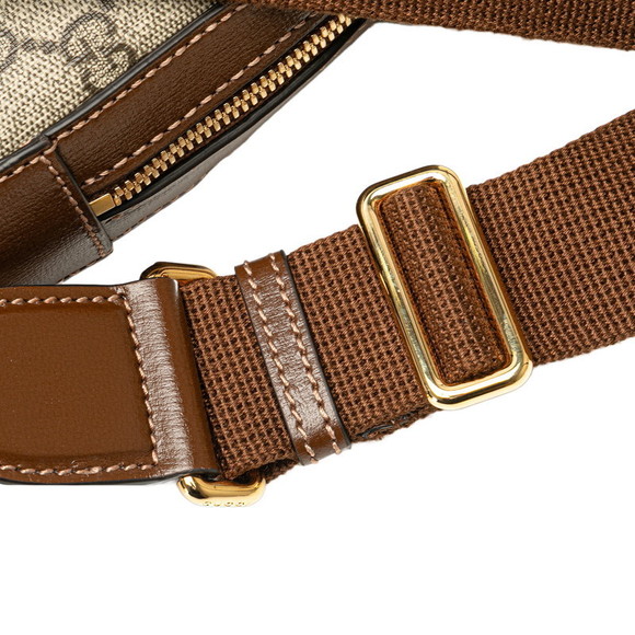 Gucci Shoulder Body GG Supreme Leather Beige Brown GG Bag Interlocking - Picture 5 of 8